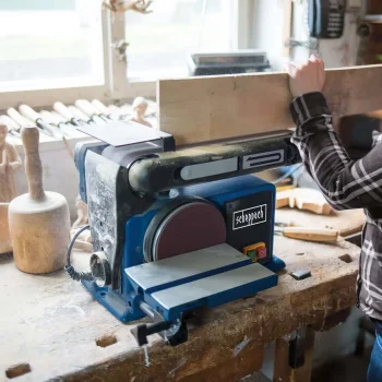 Scheppach stona tračna i disk brusilica 370W BTS800-2