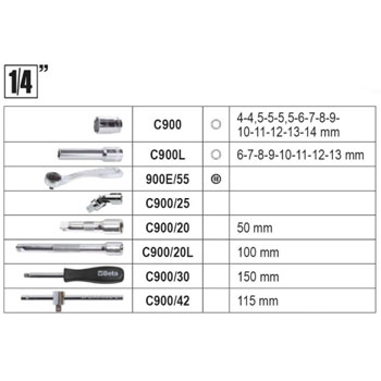 Beta set alata od 116 delova u plastičnom koferu 2046E/C116 Beta set alata od 116 delova u plastičnom koferu 2046E/C116