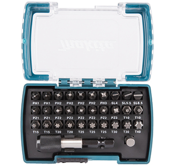 Makita 32-delni komplet umetaka za vijke sa futerom D-74762 Makita 32-delni komplet umetaka za vijke sa futerom D-74762