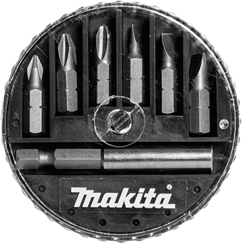 Makita 7-delni komplet 25mm bit nastavaka (PH,SL) + adapter D-73265