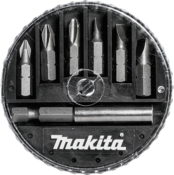 Makita 7-delni komplet 25mm bit nastavaka (PH,SL) + adapter D-73265 Makita 7-delni komplet 25mm bit nastavaka (PH,SL) + adapter D-73265