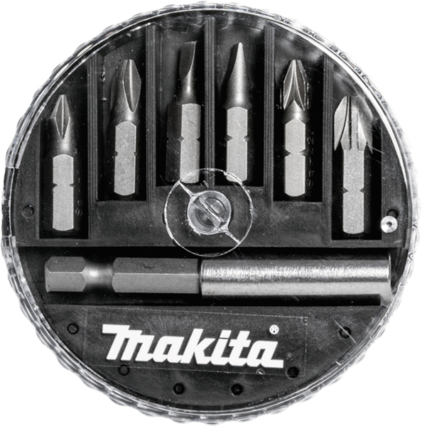 Makita 7-delni komplet 25mm bit nastavaka (PH,SL,PZ) + adapter D-73271 Makita 7-delni komplet 25mm bit nastavaka (PH,SL,PZ) + adapter D-73271