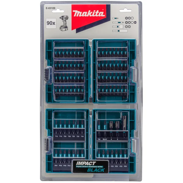 Makita set udarnih bitova 90 komada E-03109 Makita set udarnih bitova 90 komada E-03109