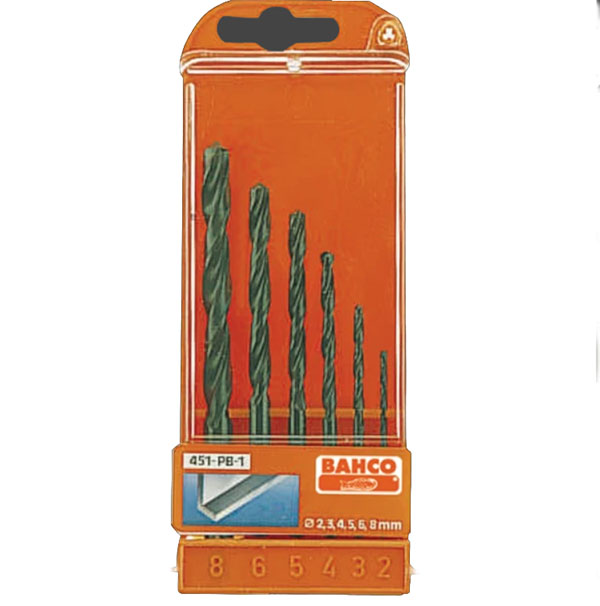 Bahco set HSS burgija 2-8mm 451-PB-1 Bahco set HSS burgija 2-8mm 451-PB-1