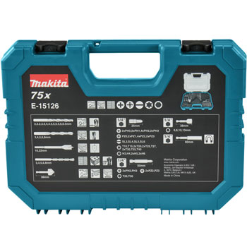 Makita 75-delni set burgija i bitova E-15126 Makita 75-delni set burgija i bitova E-15126