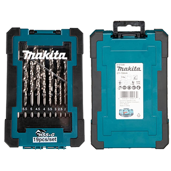 Makita 19-delni komplet HSS-G burgija za metal D-67549 Makita 19-delni komplet HSS-G burgija za metal D-67549