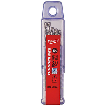 Milwaukee set 10 burgija 3mm THUNDERWEB HSS-G 4932352381 Milwaukee set 10 burgija 3mm THUNDERWEB HSS-G 4932352381