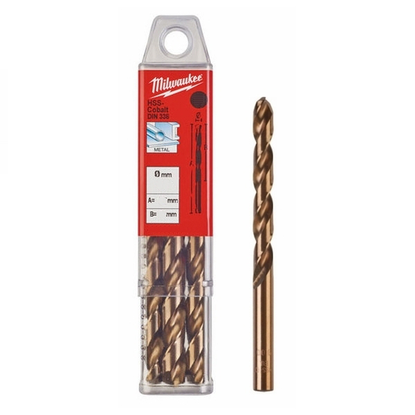 Milwaukee set 5 burgija 10mm HSS-G Cobalt 4932373354 Milwaukee set 5 burgija 10mm HSS-G Cobalt 4932373354