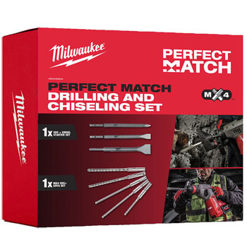 Milwaukee set dleta i burgija SDS+MX4 4932492654 Milwaukee set dleta i burgija SDS+MX4 4932492654