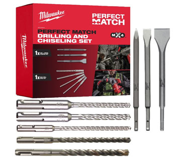 Milwaukee set dleta i burgija SDS+MX4 4932492654 Milwaukee set dleta i burgija SDS+MX4 4932492654