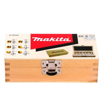Makita set glodala 6 kom 8mm D-53540 Makita set glodala 6 kom 8mm D-53540