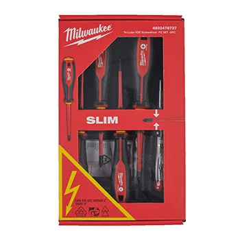 Milwaukee set izolovanih slim VDE odvijača Tri-Lobe 1000V 5/1 4932478737 Milwaukee set izolovanih slim VDE odvijača Tri-Lobe 1000V 5/1 4932478737