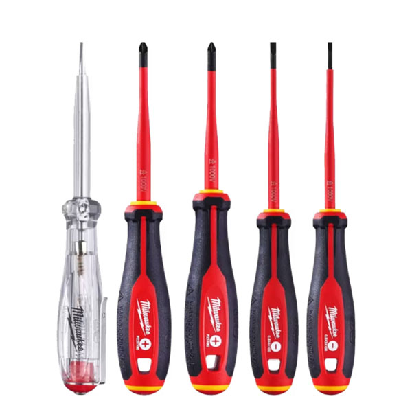 Milwaukee set izolovanih slim VDE odvijača Tri-Lobe 1000V 5/1 4932478737 Milwaukee set izolovanih slim VDE odvijača Tri-Lobe 1000V 5/1 4932478737