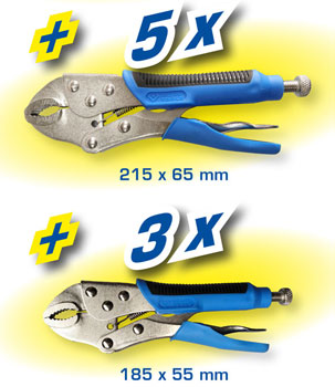 Brilliant tools set klešta 16-delni BT-065016 Brilliant tools set klešta 16-delni BT-065016