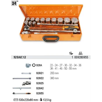 Beta set nasadnih ključeva 22-55mm 3/4