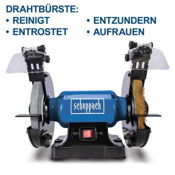 Scheppach stona dvostrana brusilica 500W SM200LB-2