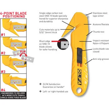 Olfa sigurnosni skalpel 17,8 mm SK-10 Olfa sigurnosni skalpel 17,8 mm SK-10