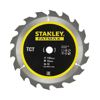 Stanley list cirkulara 190x16mm 18zuba STA15370-XJ Stanley list cirkulara 190x16mm 18zuba STA15370-XJ