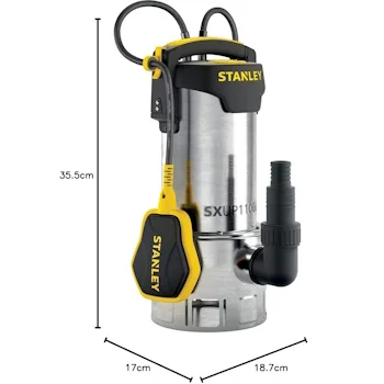 Stanley Inox potopna pumpa za prljavu vodu SXUP1100XDE Stanley Inox potopna pumpa za prljavu vodu SXUP1100XDE