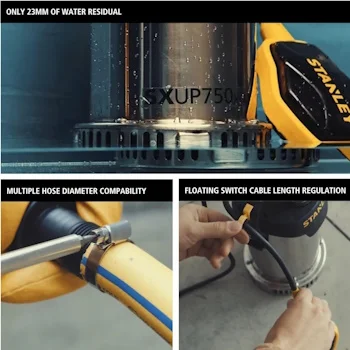 Stanley potopna pumpa za vodu od nerđajućeg čelika SXUP750XCE Stanley potopna pumpa za vodu od nerđajućeg čelika SXUP750XCE