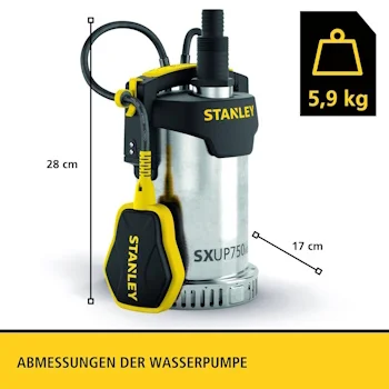 Stanley potopna pumpa za vodu od nerđajućeg čelika SXUP750XCE Stanley potopna pumpa za vodu od nerđajućeg čelika SXUP750XCE