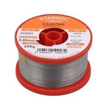 Stannol žica za lemljenje Tinol punjena ø0.8mm 250g Sn60/Pb39/Cu1 Stannol žica za lemljenje Tinol punjena ø0.8mm 250g Sn60/Pb39/Cu1