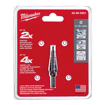 Milwaukee stepenasta burgija 4-12mm 48899301 Milwaukee stepenasta burgija 4-12mm 48899301