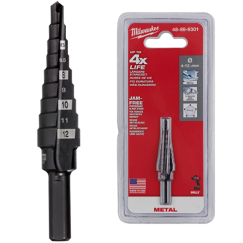 Milwaukee stepenasta burgija 4-12mm 48899301 Milwaukee stepenasta burgija 4-12mm 48899301