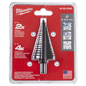 Milwaukee stepenasta burgija 6-40.5mm 48899340 Milwaukee stepenasta burgija 6-40.5mm 48899340
