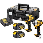 DeWalt aku set udarni odvrtač DCD709 + odvijač DCF809 2x4.0Ah DCK2062M2T-QW