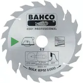 Bahco cirkularni list za drvo sa karbidnim zubima 190x30mm 20 zuba 8501-15-16NC
