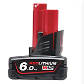 Milwaukee baterija 12V/6Ah M12B6 4932451395