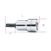 Beta ključ nasadni Torx T15 3/8
