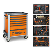 Beta Easy profesionalni set alata od 240 delova u kolicima sa 7 fioka 2400S-O7/E-S Easy