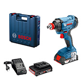 Bosch akumulatorski udarni odvrtač GDX 180-Li Professional, 2×2.0 Ah, punjač, kofer 06019G5223