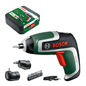 Bosch akumulatorski odvrtač IXO 7 sa 2 nastavka + 10-delni set bitova 06039E0021