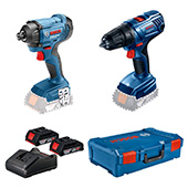 Bosch set akumulatorskih alata - akumulatorska bušilica-odvrtač GSR 180-LI Professional + akumulatorski udarni odvrtač GDR 18V-160 Professional 0615990M8J