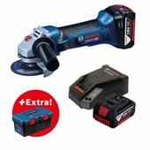 Bosch akumulatorska ugaona brusilica GWS 18-125 V-LI Professional + POKLON Bosch kutija za alat PRO 0615990L2D