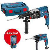 Bosch profesionalni set elektro-pneumatski čekić GBH 2-28 F + laserski daljinomer GLM 30 u L-BOXX 0611267609