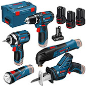 Bosch super set Set od 5 alata na 12V: GOP 12V-28, GSR 12V-15, GDR 12V-105, GLI 12V-80, GSA 12V-14 0615990K11