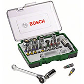 Bosch 27-delni set bitova odvrtača i čegrtaljki 2607017160