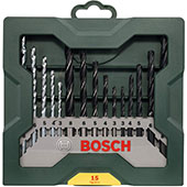 Bosch 15-delni Mini-X-Line set burgija drvo/metal/beton 2607019675