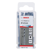 Bosch HSS spiralna burgija PointTeQ 3,5 mm sa šestougaonim HEX prihvatom 10 kom 2608577542