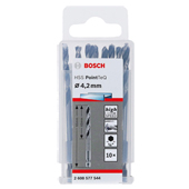 Bosch HSS spiralna burgija PointTeQ 4,2 mm sa šestougaonim HEX prihvatom 10 kom 2608577544