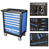 Brilliant Tools kolica za alat sa 7 fioka sa 3 fioke alata (207 kom) BT-153207