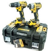 DeWalt set akumulatorskih bušilica DCK268P2T (DCD791 + DCF887 + 2 x baterija 18V/5Ah + punjač + kofer)