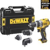 Dewalt akumulatorska bušilica odvijač sa 4 dodatne stezne glave Solo 12 V XR DCD703NT    