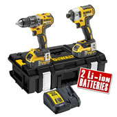 DeWalt set akumulatorskih bušilica DCK266P2 (DCD796 + DCF887 + 2 x baterija 18V + punjač + kofer)