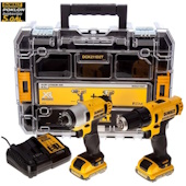 DeWalt akumulatorska bušilica-odvijač + udarni odvijač 10,8V Li-Ion 2 Ah DCK211D2T