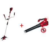 Einhell akumulatorski trimer za travu Power X-Change AGILLO Kit (2x3,0Ah) + akumulatorski duvač lišća GE-LB 36 Li E - Solo